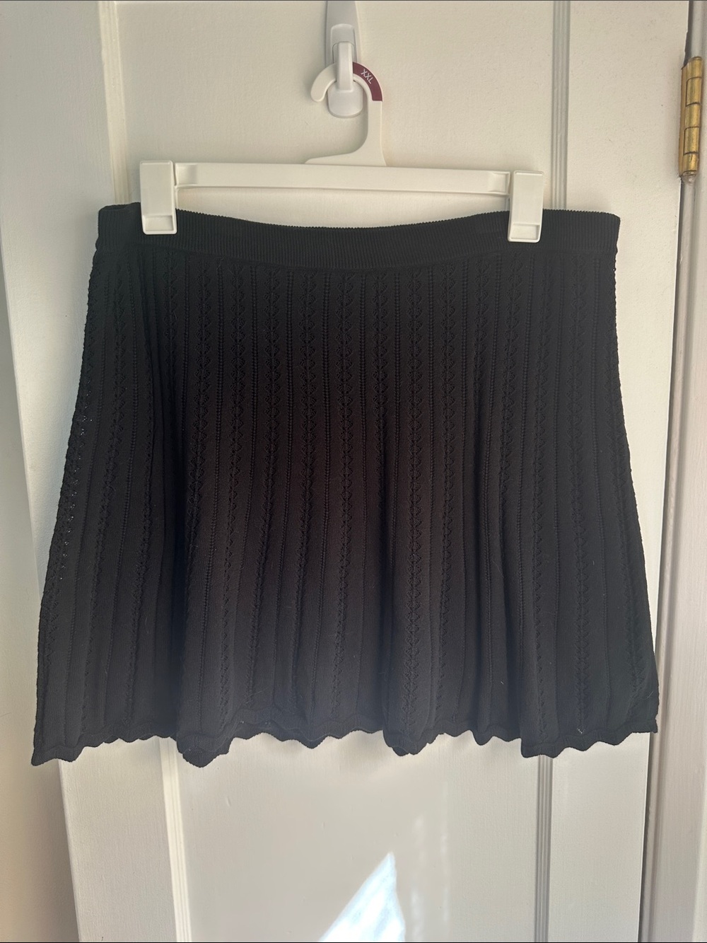NWT GAP Classic Black Knit A-Line Skirt 100% Cotton - XL / XXL